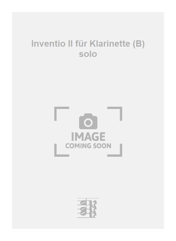 Inventio II für Klarinette (B) solo